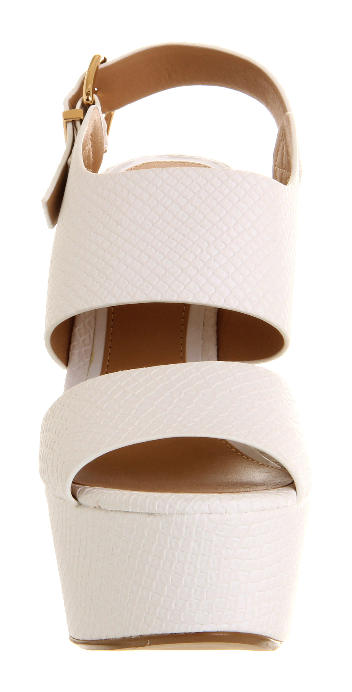 OFFICEJammy Demi Wedge SandalWhite Snake