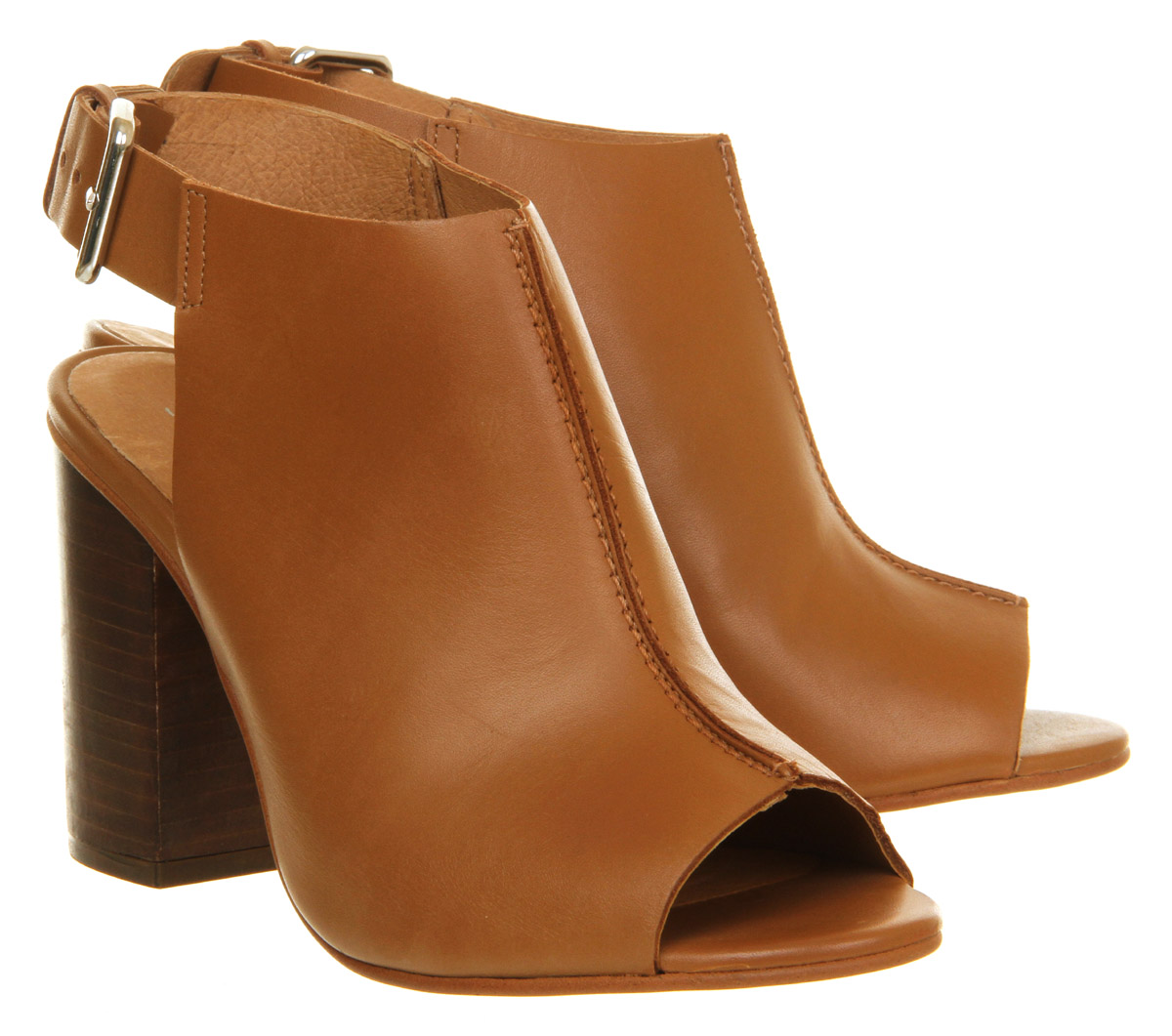 OFFICEGarnet Cuff Block HeelTan Leather