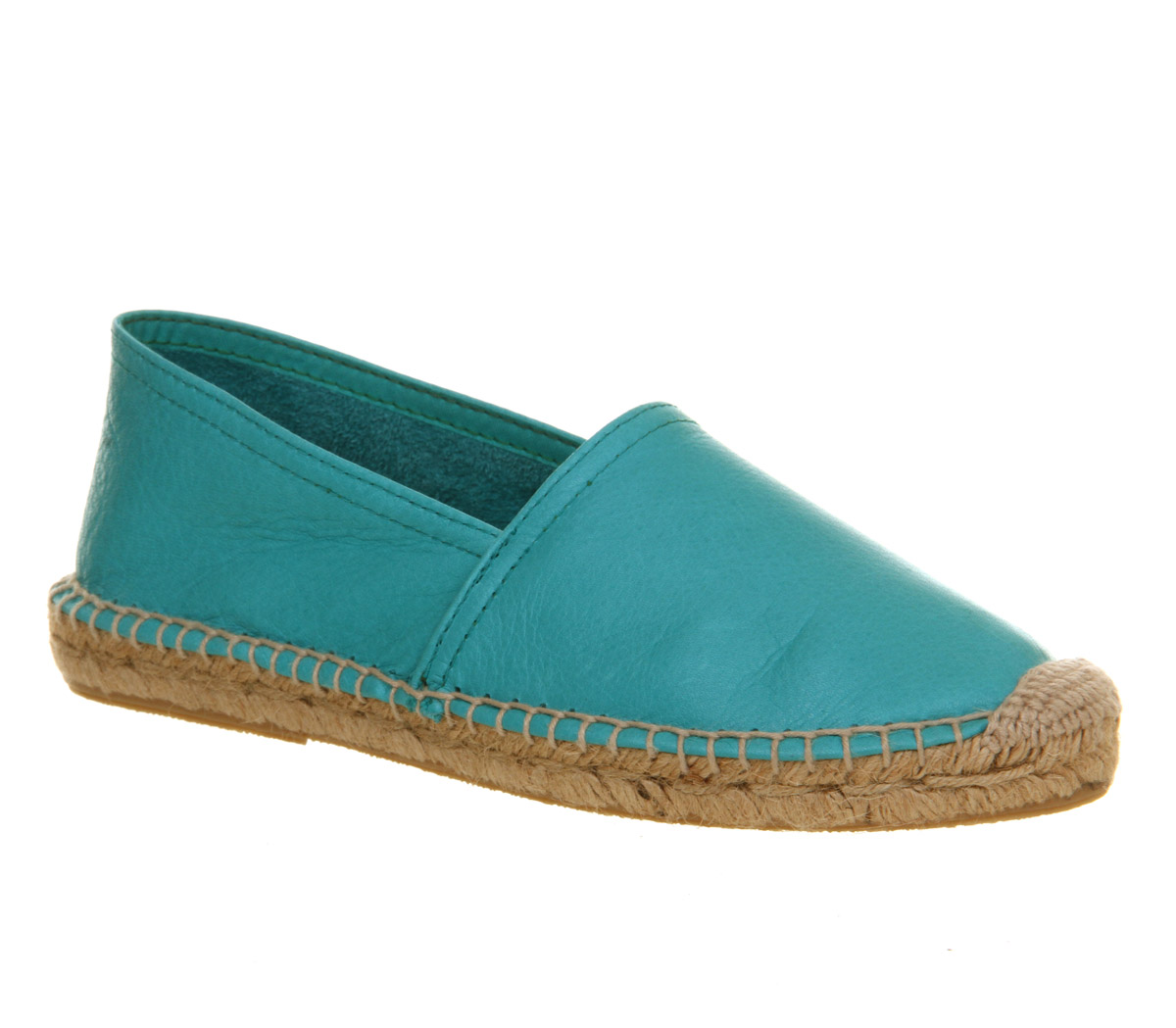 OFFICE Kapture Espadrille Turquoise Leather - Flat Shoes for Women