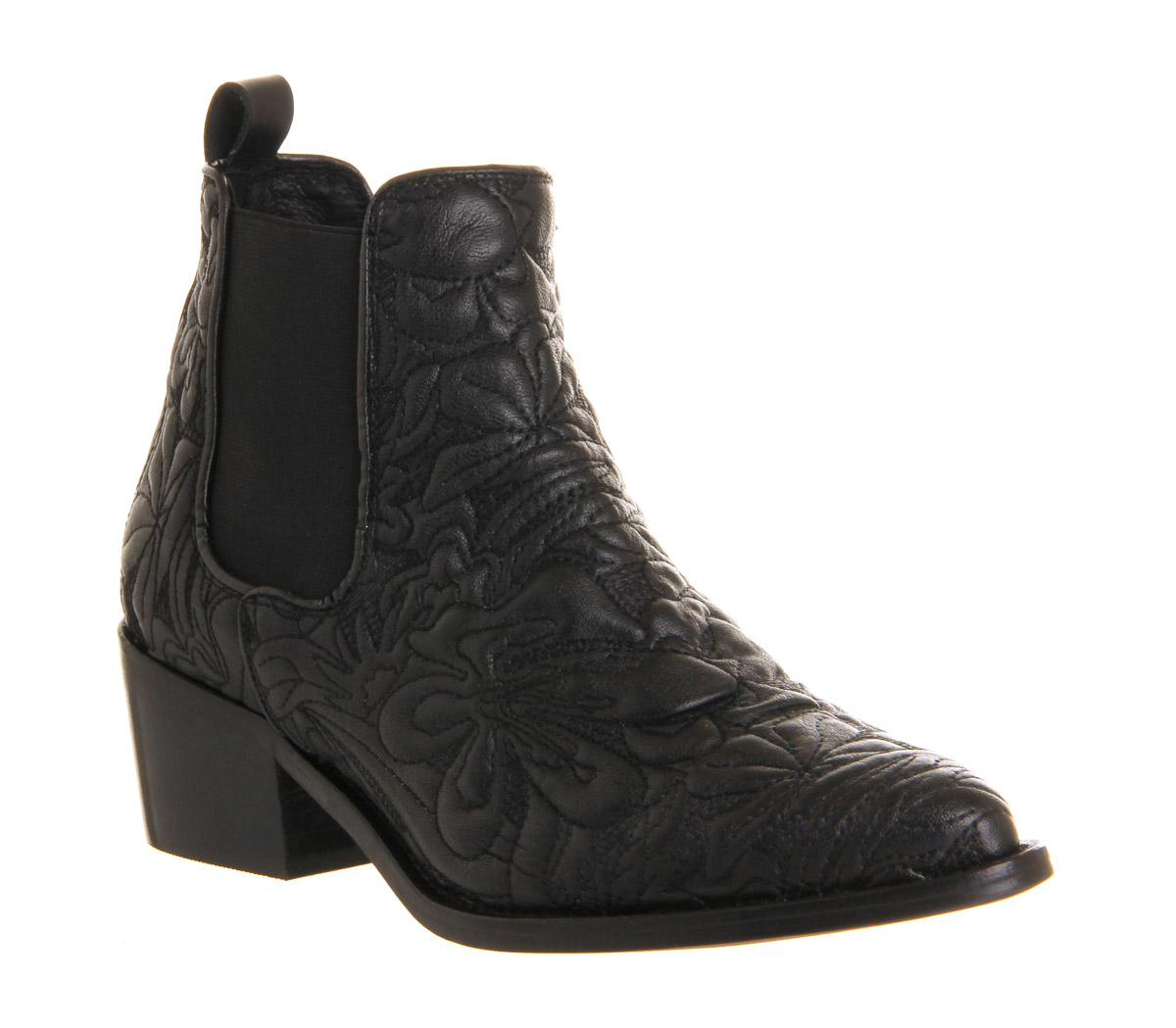 black ankle cowgirl boots