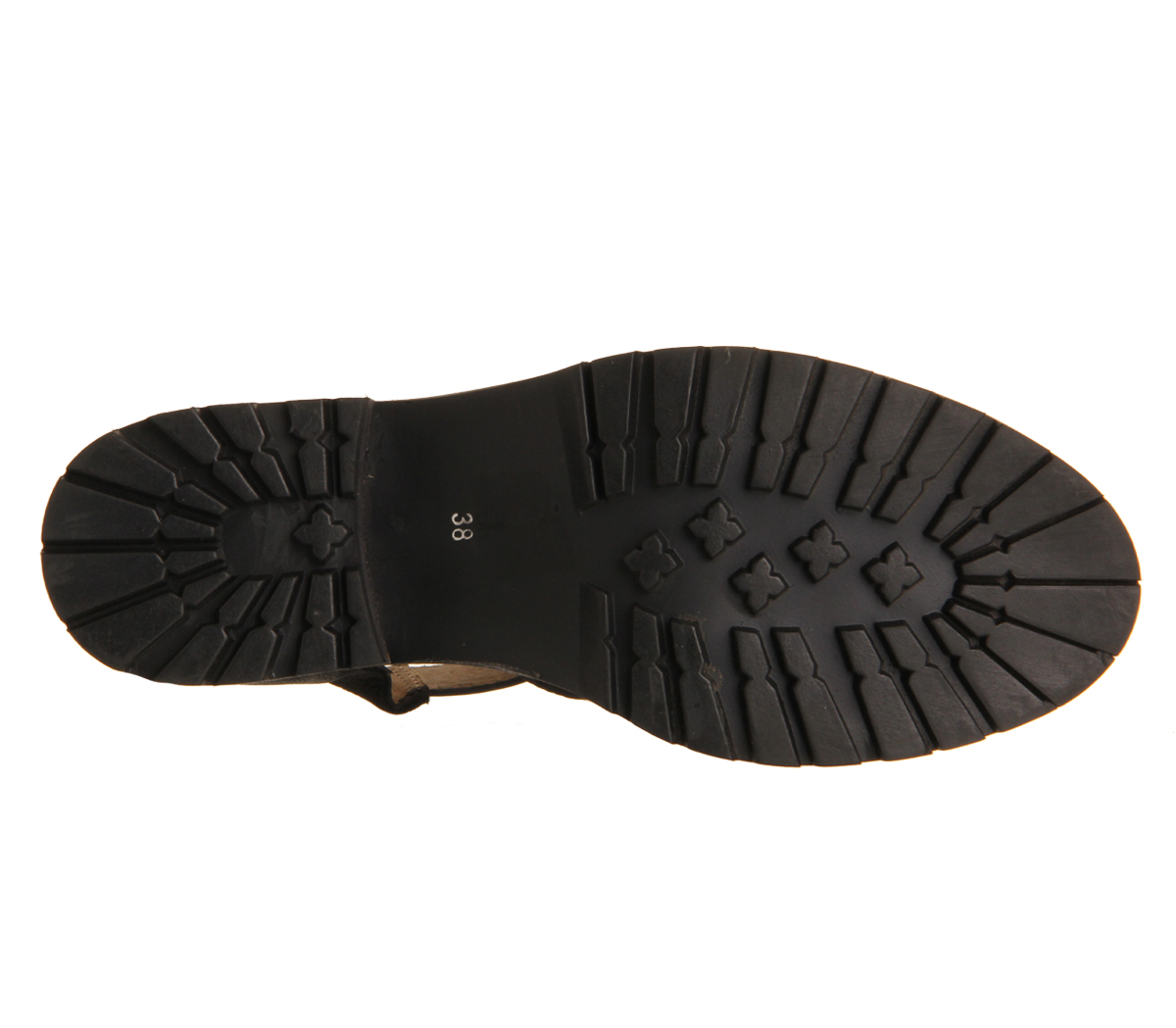 OFFICEKimble Cut Out CleatBlack Leather