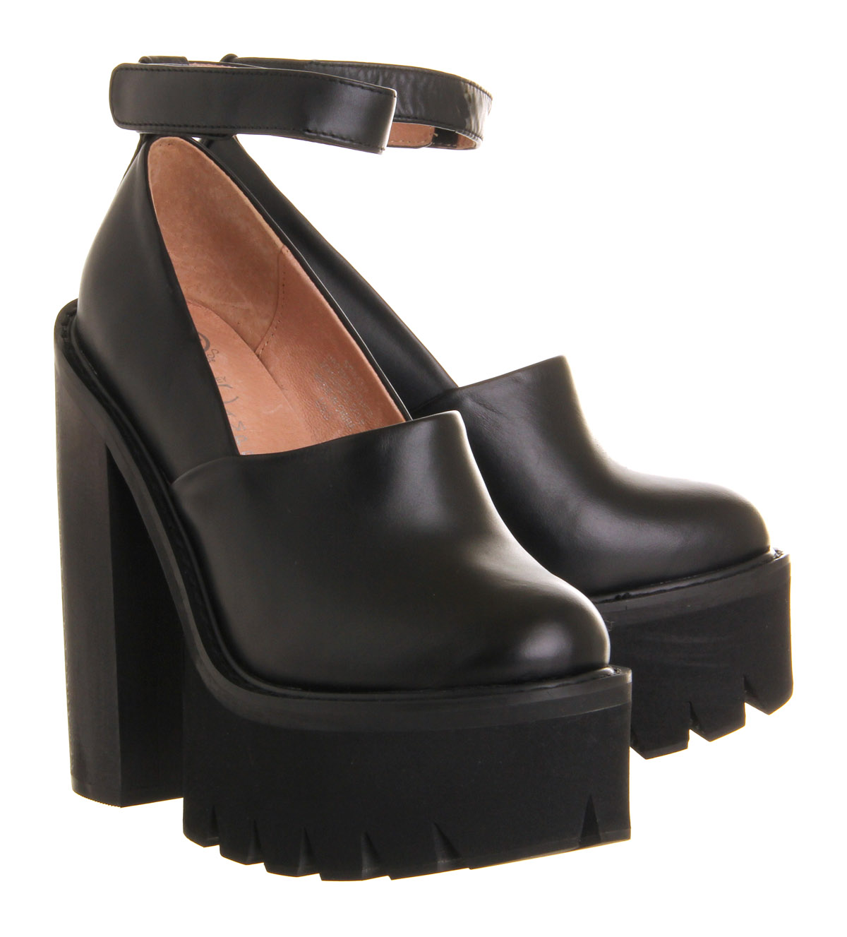 Jeffrey CampbellSkully PlatformBlack Leather