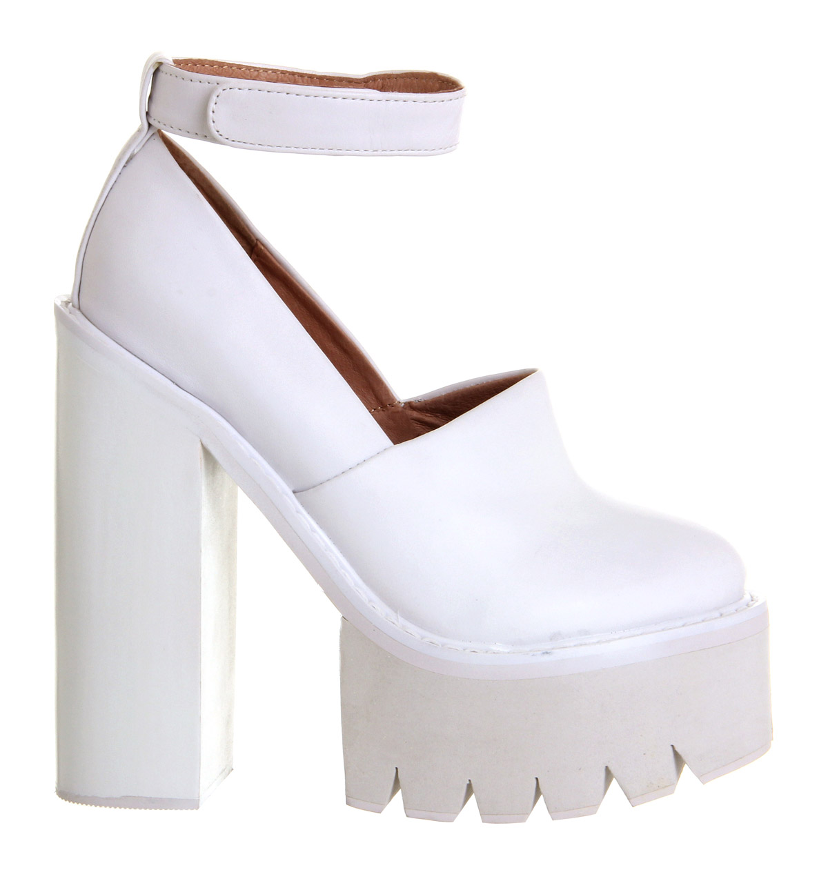 Jeffrey CampbellSkully PlatformWhite Leather