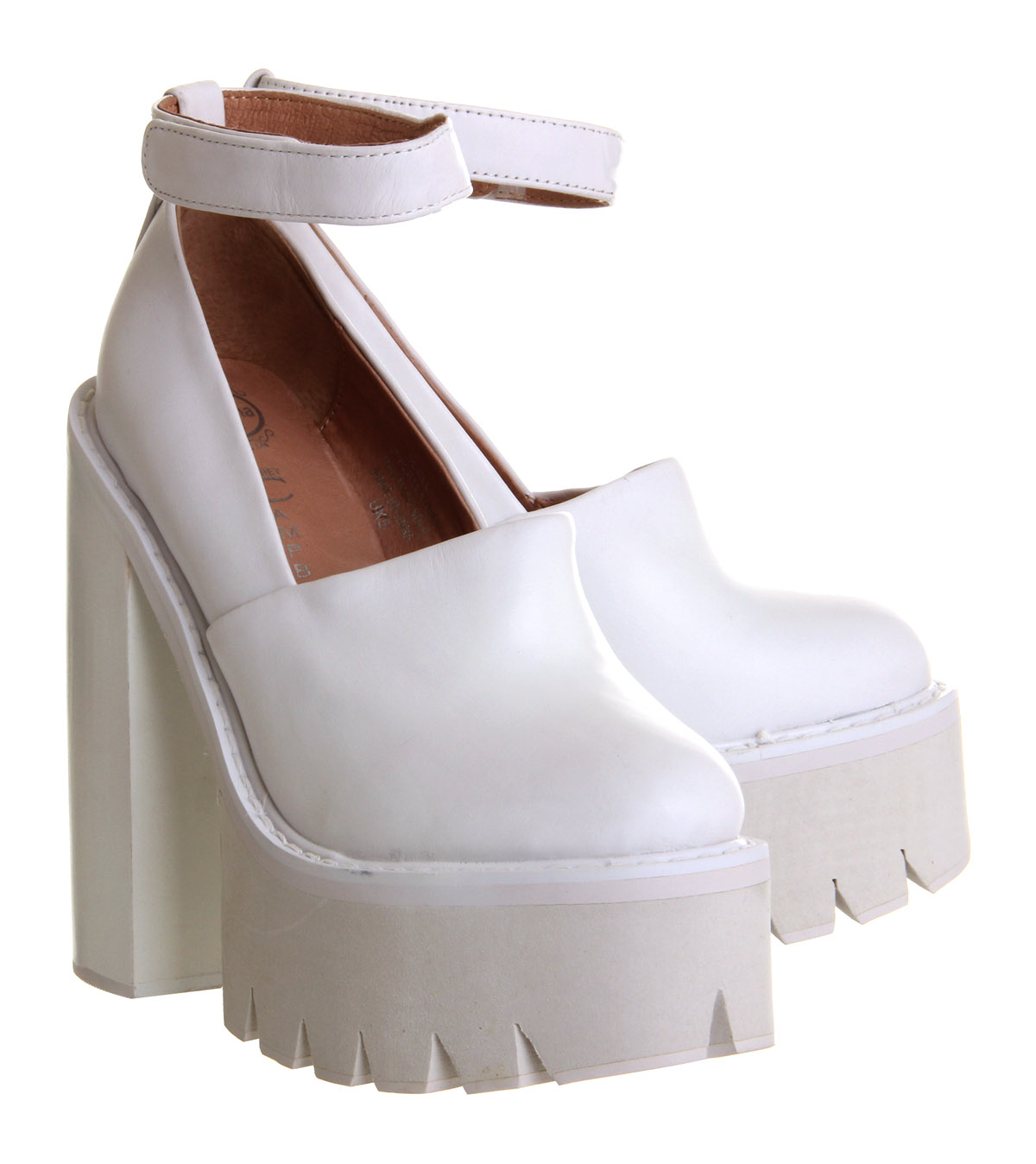 Jeffrey CampbellSkully PlatformWhite Leather