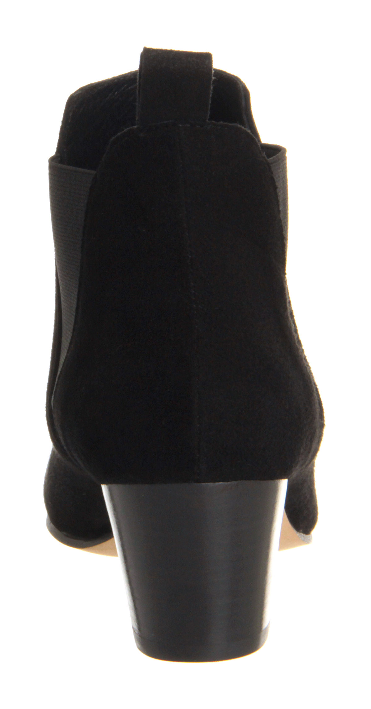 OFFICECoolcat Almond Toe Chelsea BootsBlack Suede