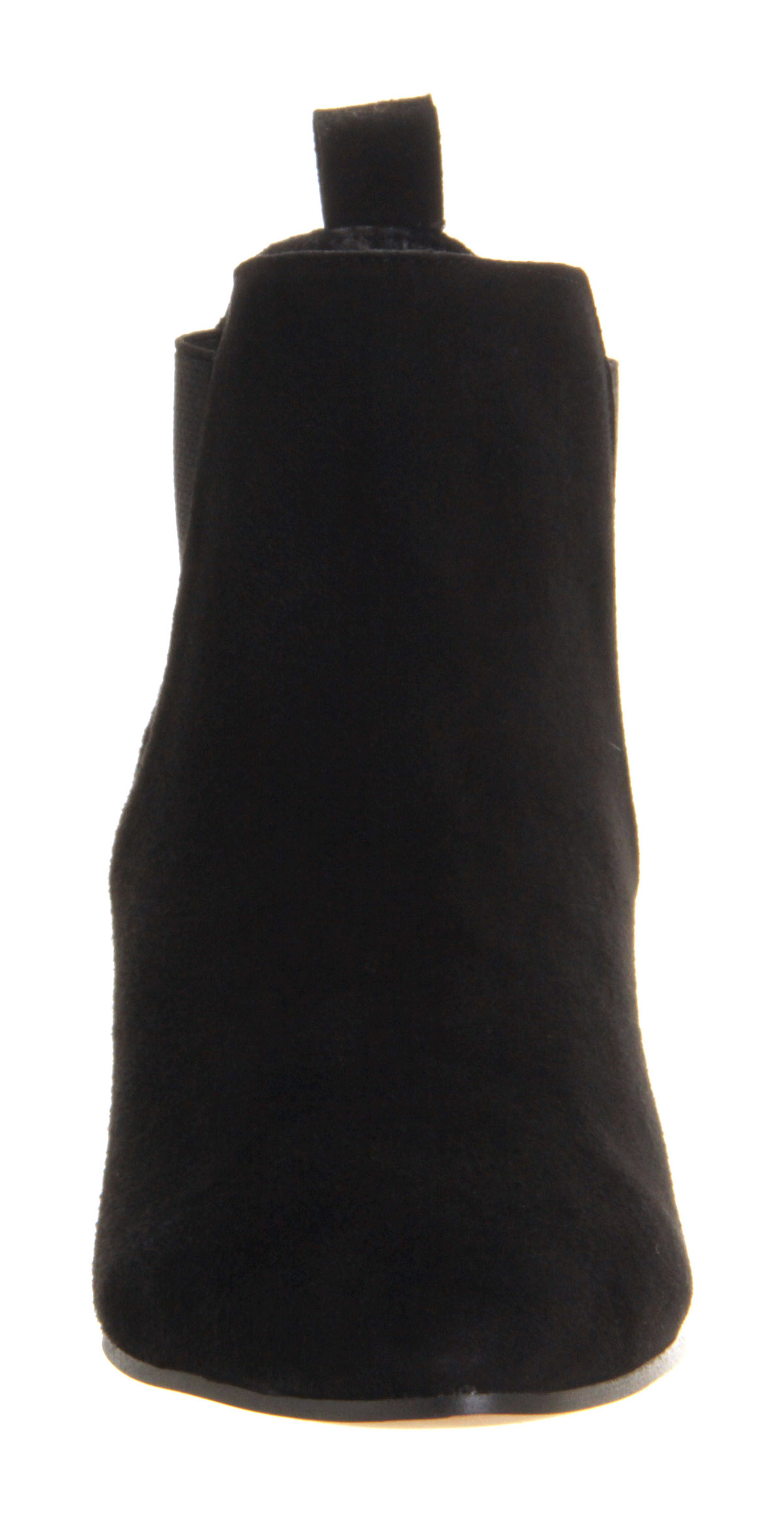 OFFICECoolcat Almond Toe Chelsea BootsBlack Suede