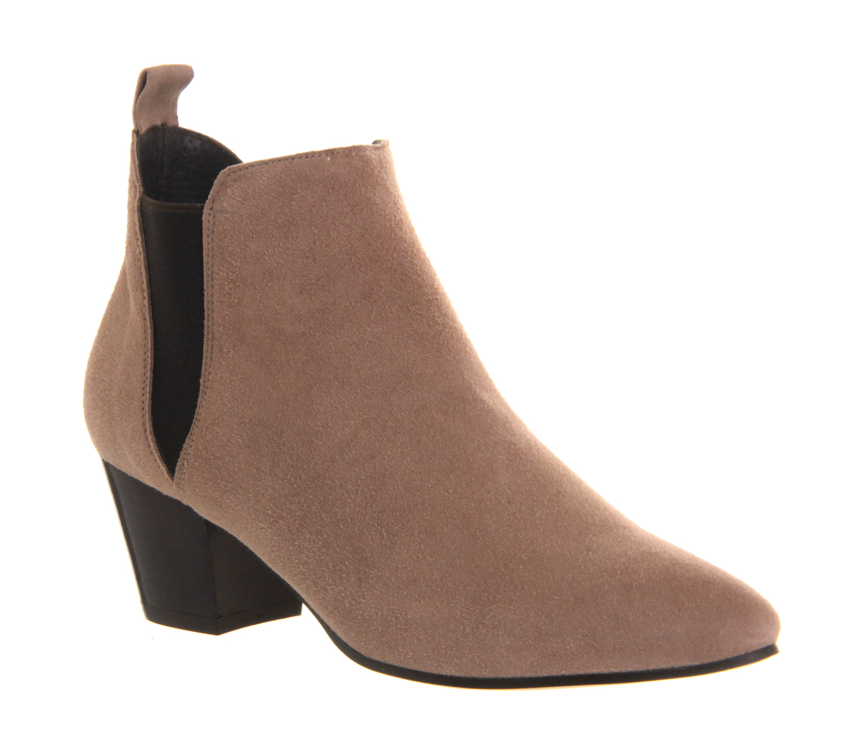 OFFICECoolcat Almond Toe Mod ChelseaTaupe Suede