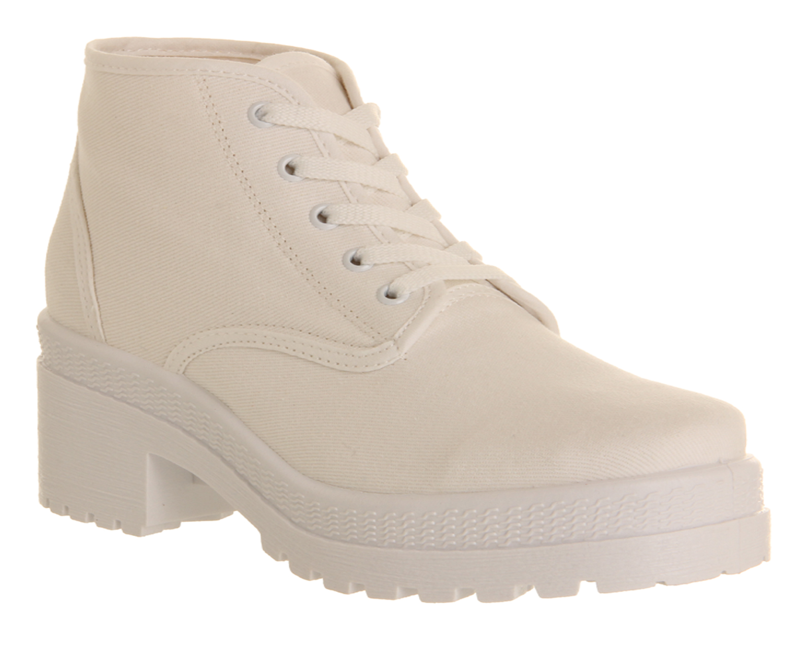 OFFICEChuck Canvas Chunky Lace UpWhite Canvas White Sole