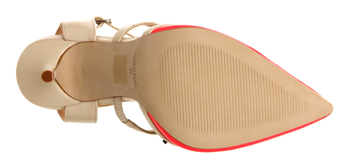 OFFICEJewel T Bar PointPink Leather