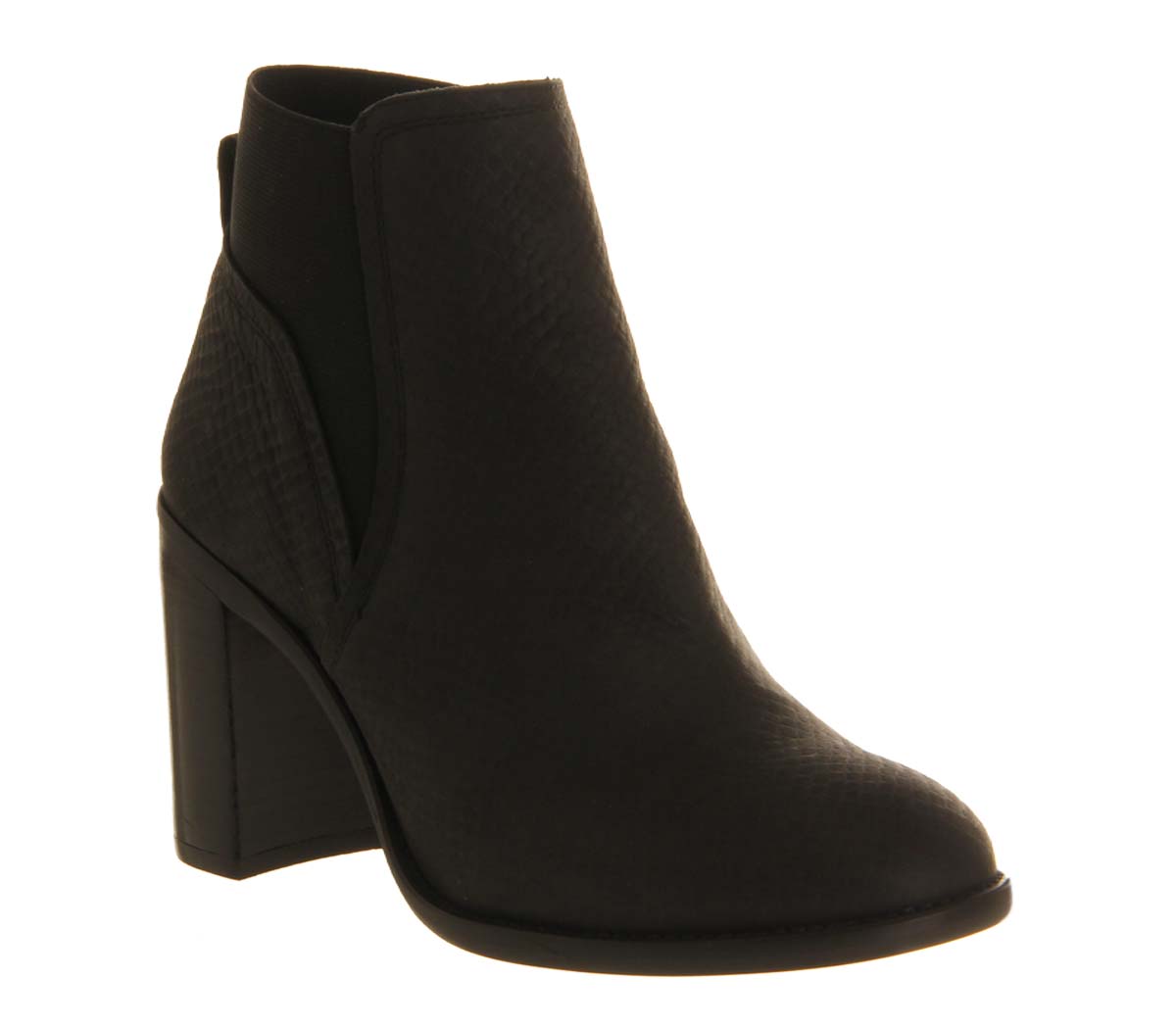 OFFICEMaya Chelsea bootsBlack Snake Nubuck