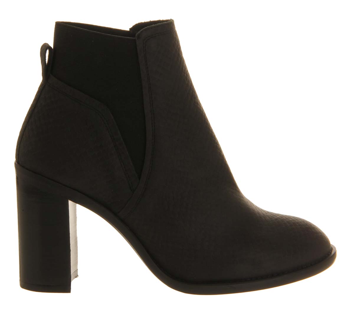 OFFICEMaya Chelsea bootsBlack Snake Nubuck