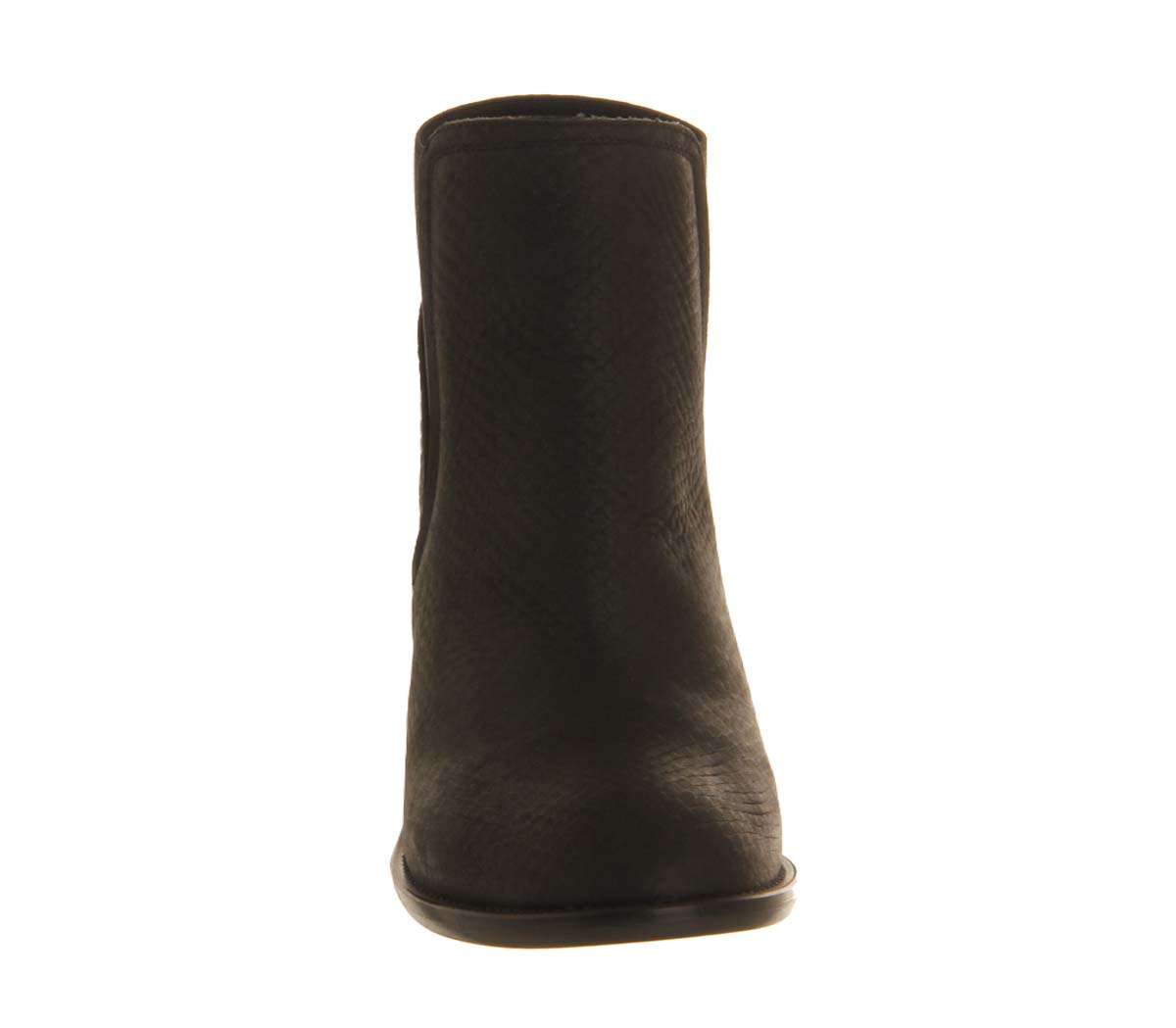 OFFICEMaya Chelsea bootsBlack Snake Nubuck