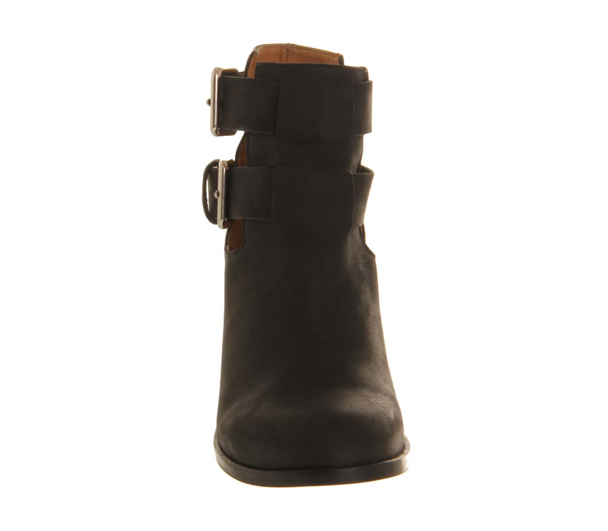 OFFICEUnderstanding 2 Cut Out Metal HeelBlack Nubuck