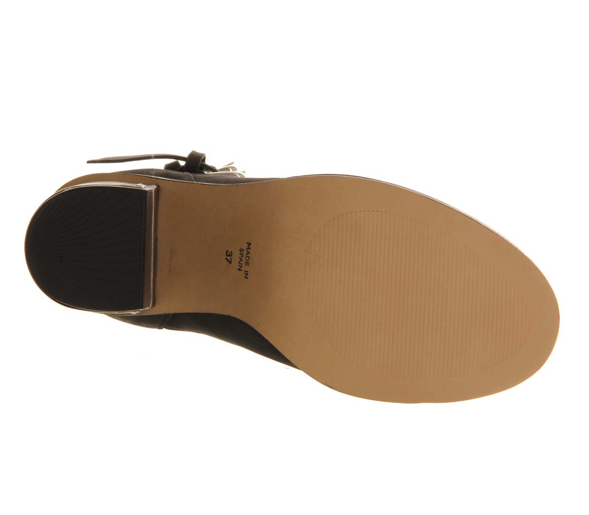 OFFICEUnderstanding 2 Cut Out Metal HeelBlack Nubuck