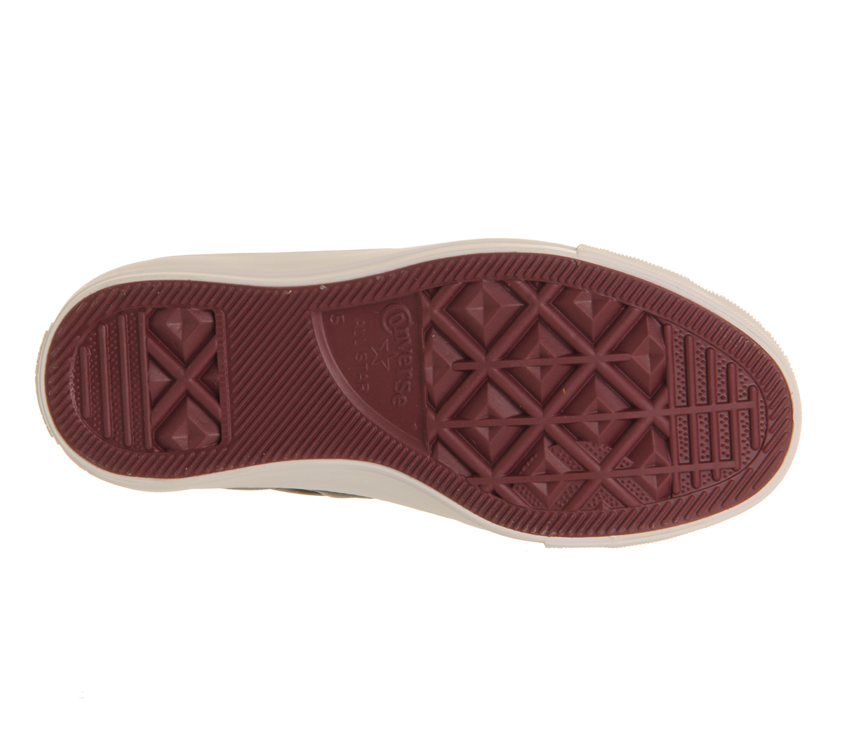 ConverseAll Star Hi LthrBlack Burgundy Quilted