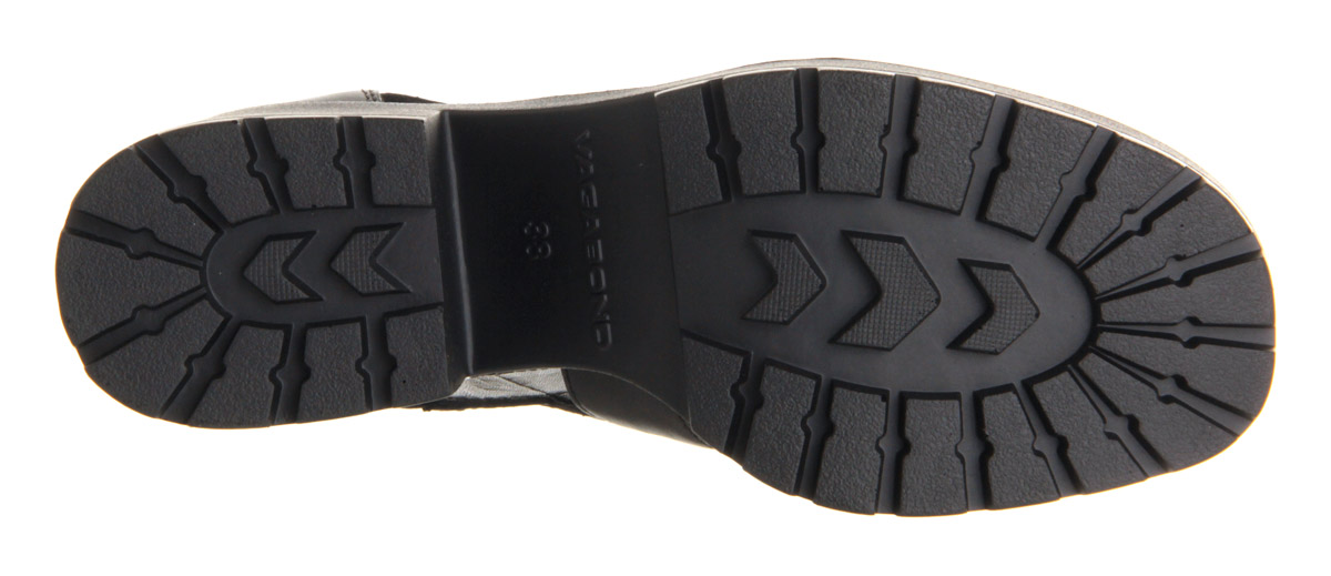 Vagabond ShoemakersDioon Back Zip SandalsBlack Leather Rose Gold Zip