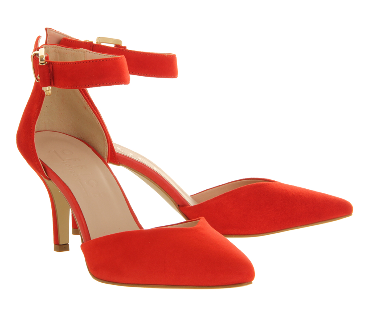 OFFICEGabby Two Part CourtRed Suede