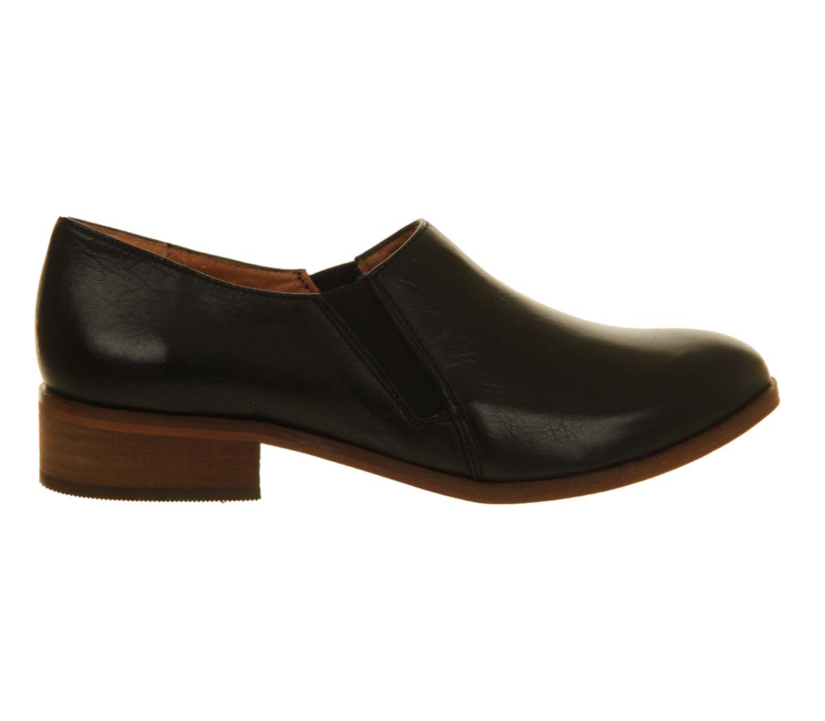OFFICEVex Elastic Slip OnBlack Leather