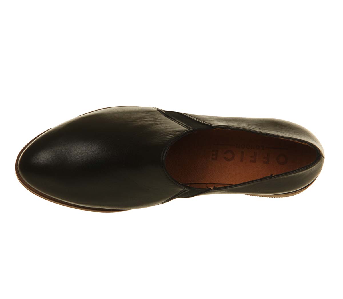 OFFICEVex Elastic Slip OnBlack Leather