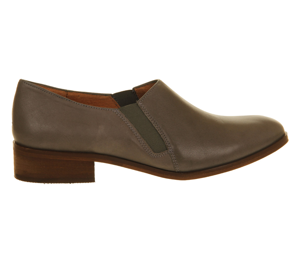OFFICEVex Elastic Slip OnGrey Leather