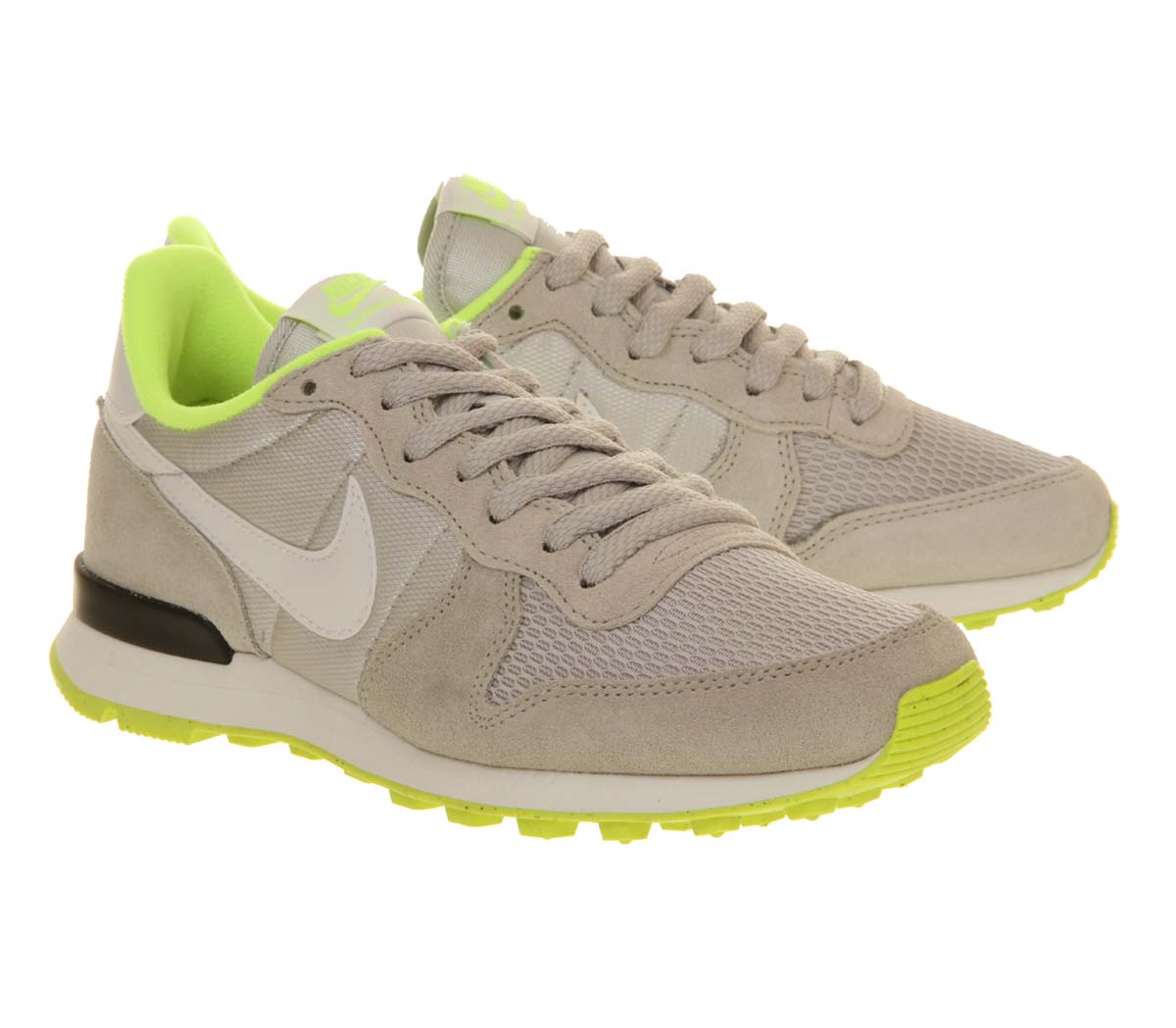 NikeInternationalistLight Ash Grey Volt Black