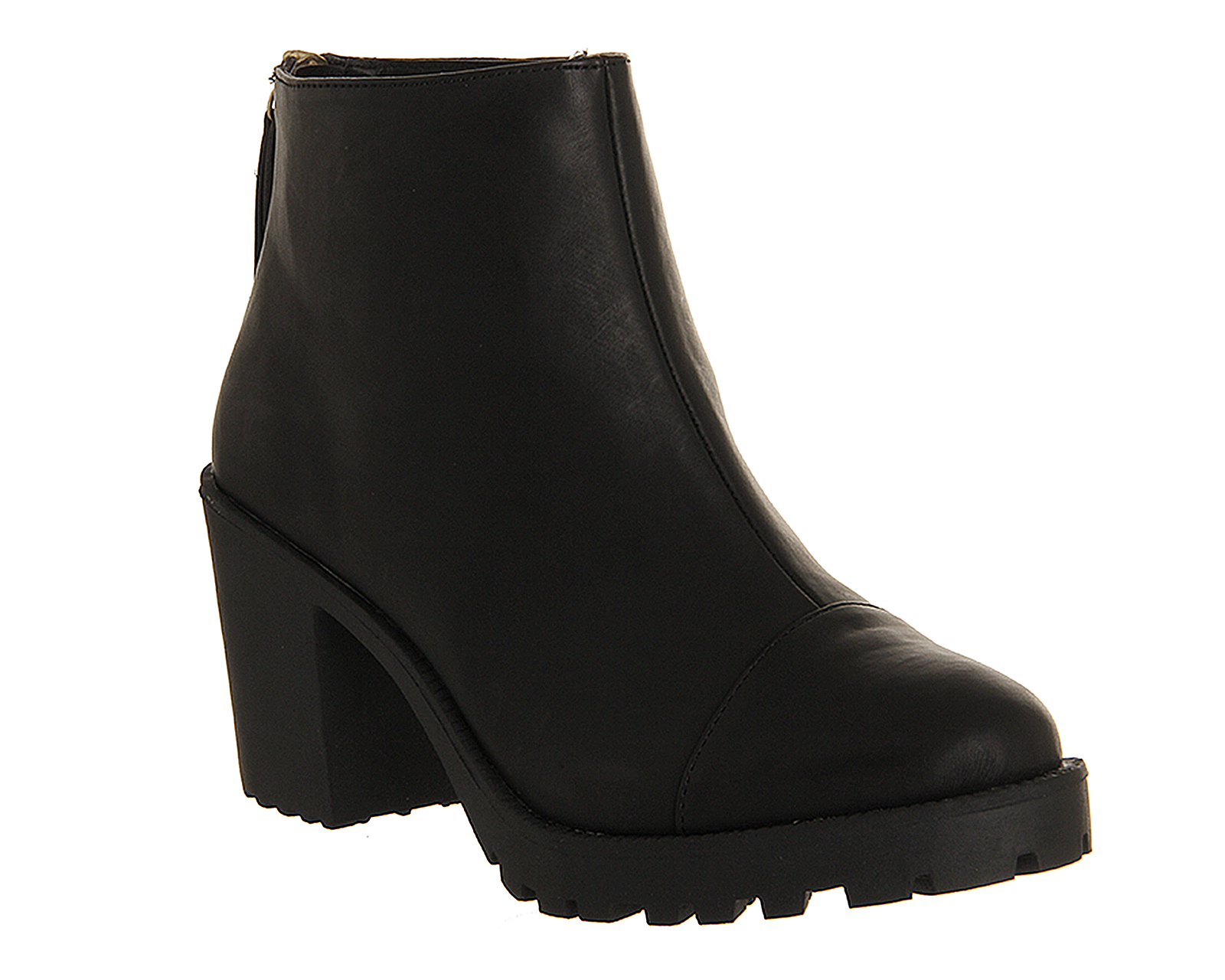 OFFICE Connie Back Zip boots Black - Women's Ankle Boots