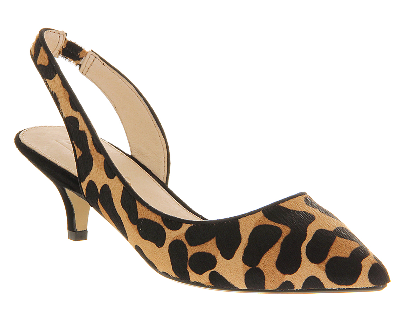 CRYSLEOPARD SLINGBACK HEEL IN PONY HAIR