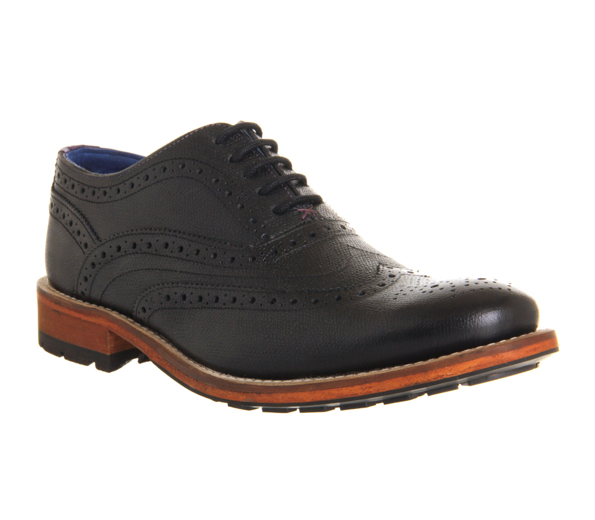 Ted Baker Guri 7 Brogues Black Leather 