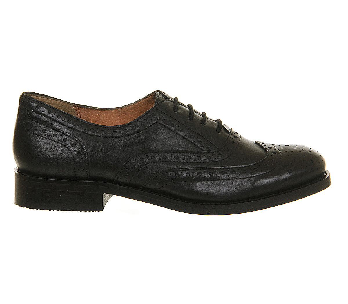 OFFICEVictory Brogue Lace UpBlack Leather