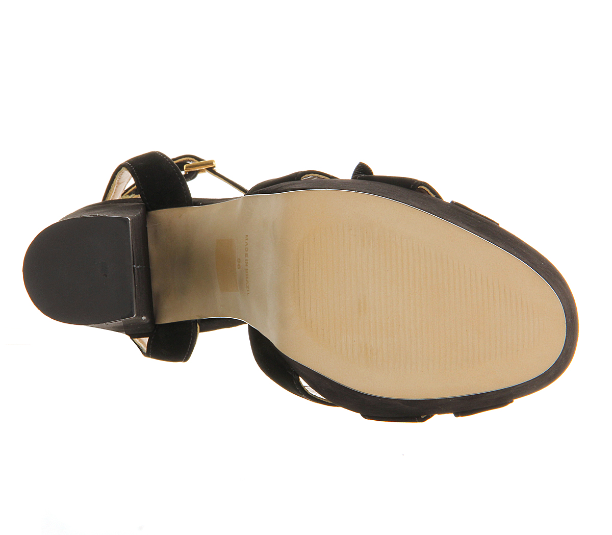 OFFICESiren Platform SandalBlack Nubuck