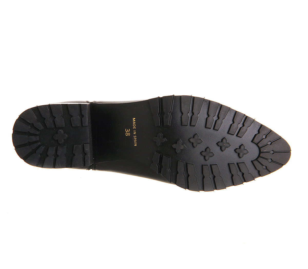 OFFICECactus Cleated Sole Chelsea BootsBlack Leather