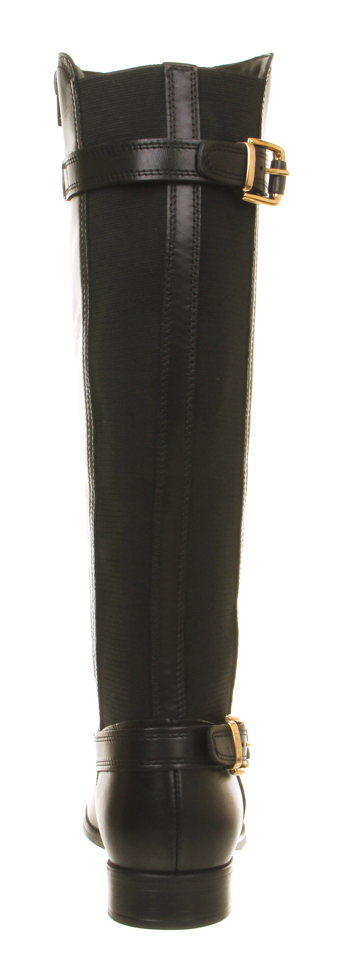 OFFICEAgent 2 Elastic Back Knee BootsBlack Leather