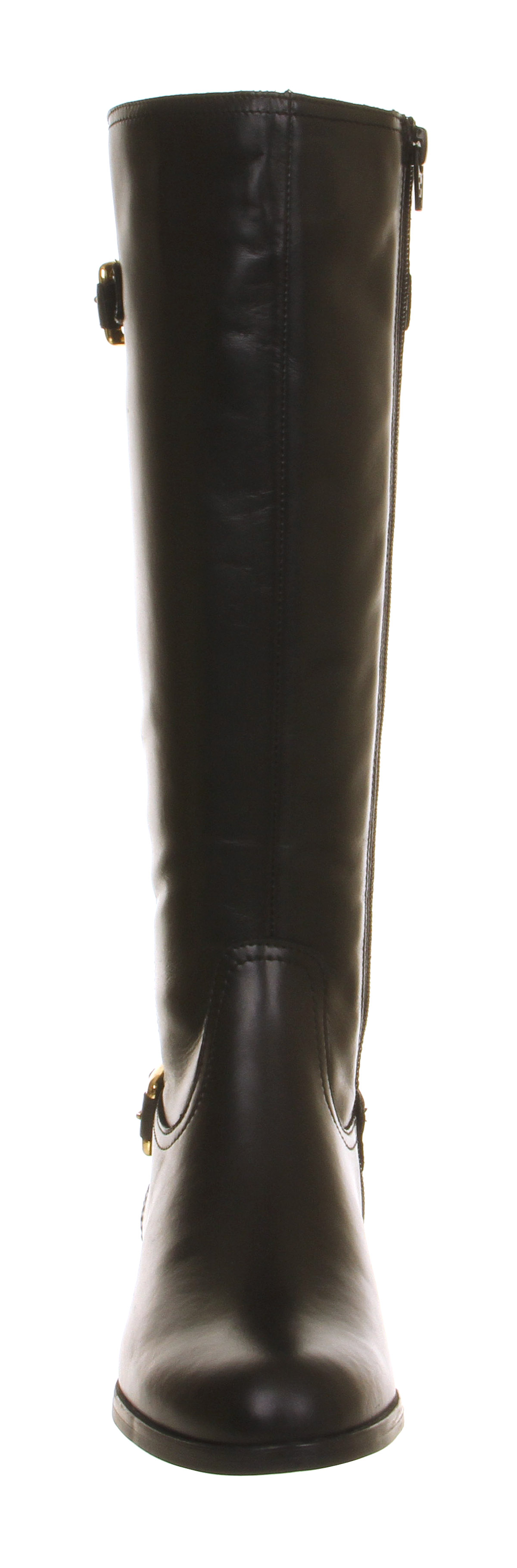 OFFICEAgent 2 Elastic Back Knee BootsBlack Leather