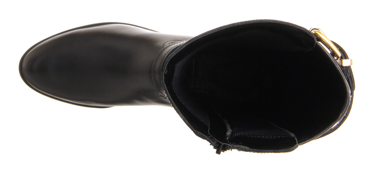 OFFICENinja Stirrup Elastic Back BootsBlack Quilt Leather