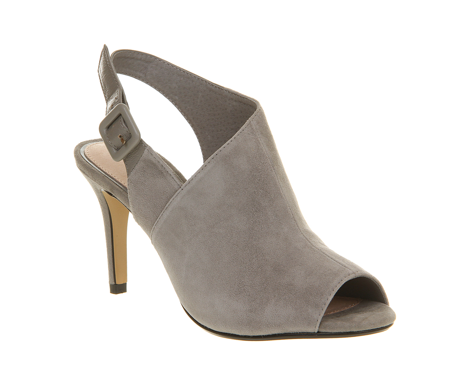 OFFICEGauntlet Cut Out Shoe bootsGrey Suede