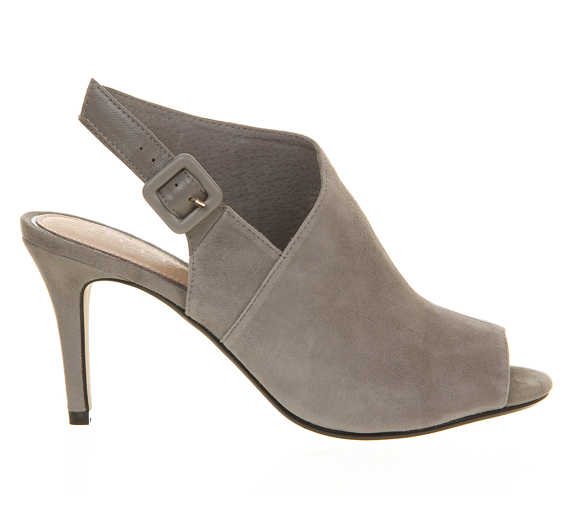 OFFICEGauntlet Cut Out Shoe bootsGrey Suede