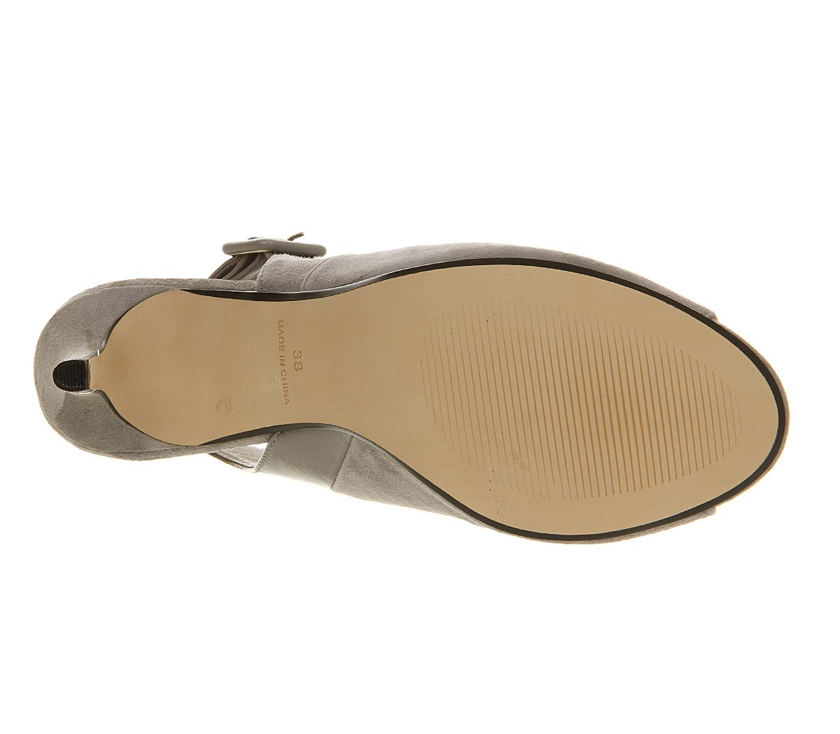 OFFICEGauntlet Cut Out Shoe bootsGrey Suede