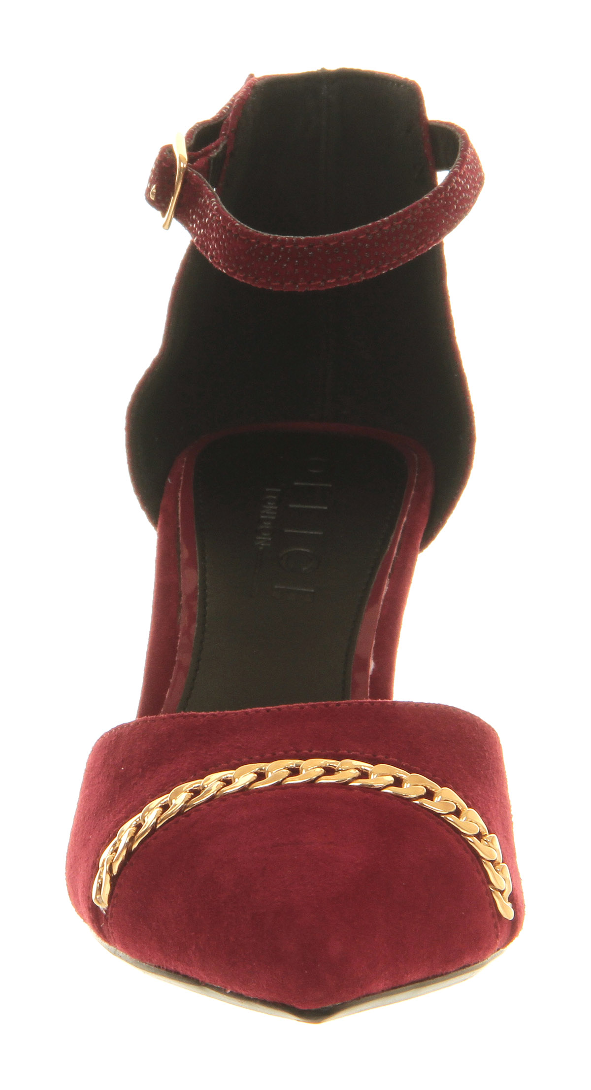 OFFICEGaze Two Part CourtBurgundy Suede