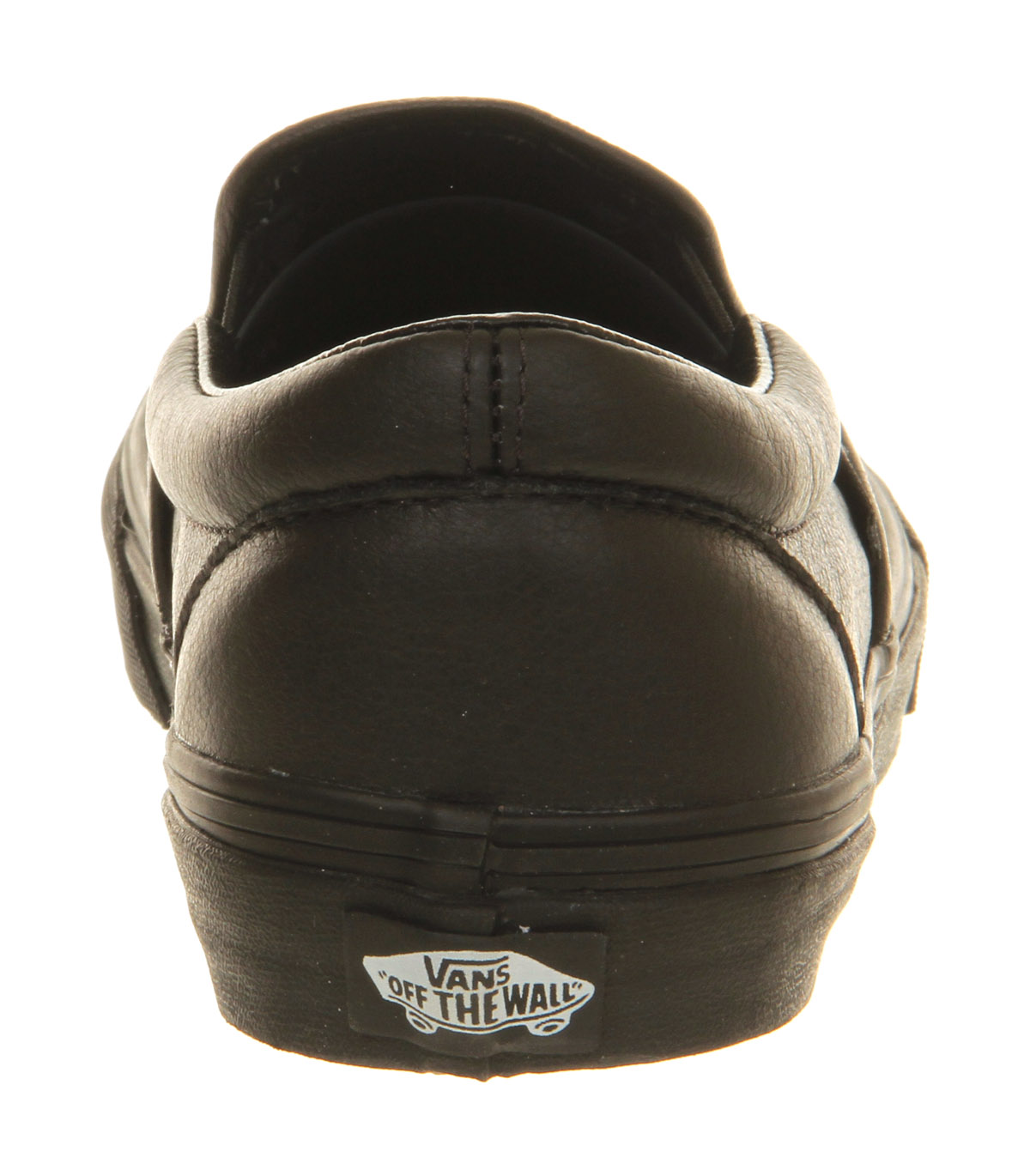 VansClassic Slip On ShoesBlack Mono Leather