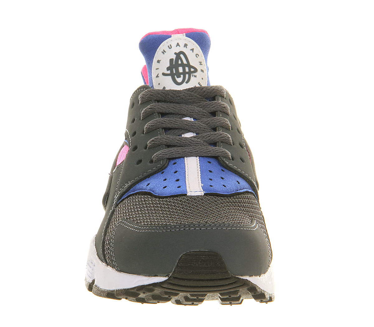 NikeAir HuaracheDark Grey Magnet Hyper Cobalt Pink