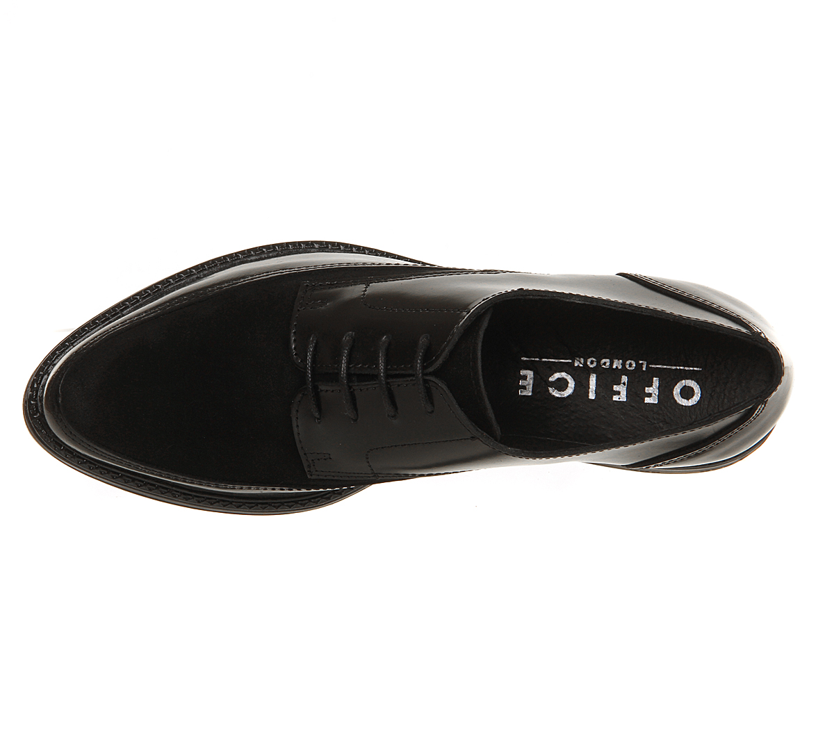 OFFICEValencia Lace Up CreeperBlack Leather