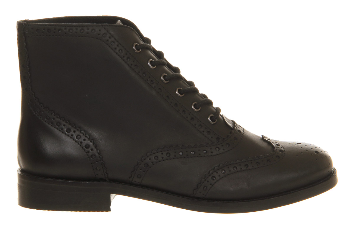 OFFICECrampton Brogue Lace UpBlack Leather