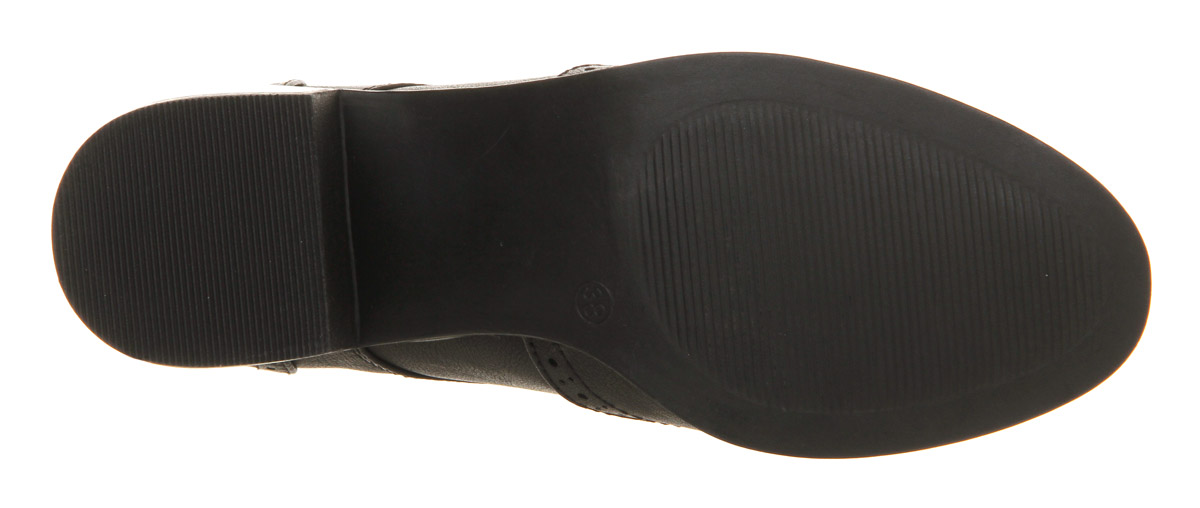 OFFICEGent Lace Up Block HeelsBlack