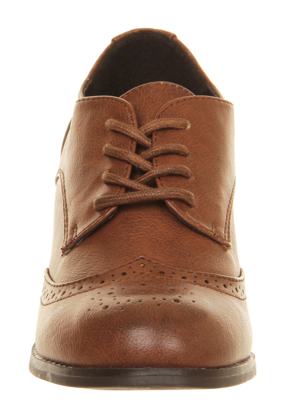 OFFICEGent Lace Up Block HeelsTan