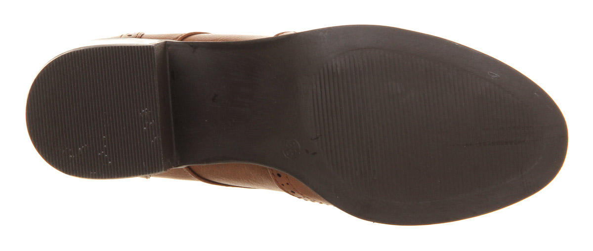 OFFICEGent Lace Up Block HeelsTan