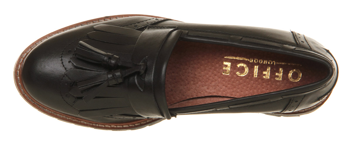 OFFICEViva Tassle Cleated loafersBlack Leather