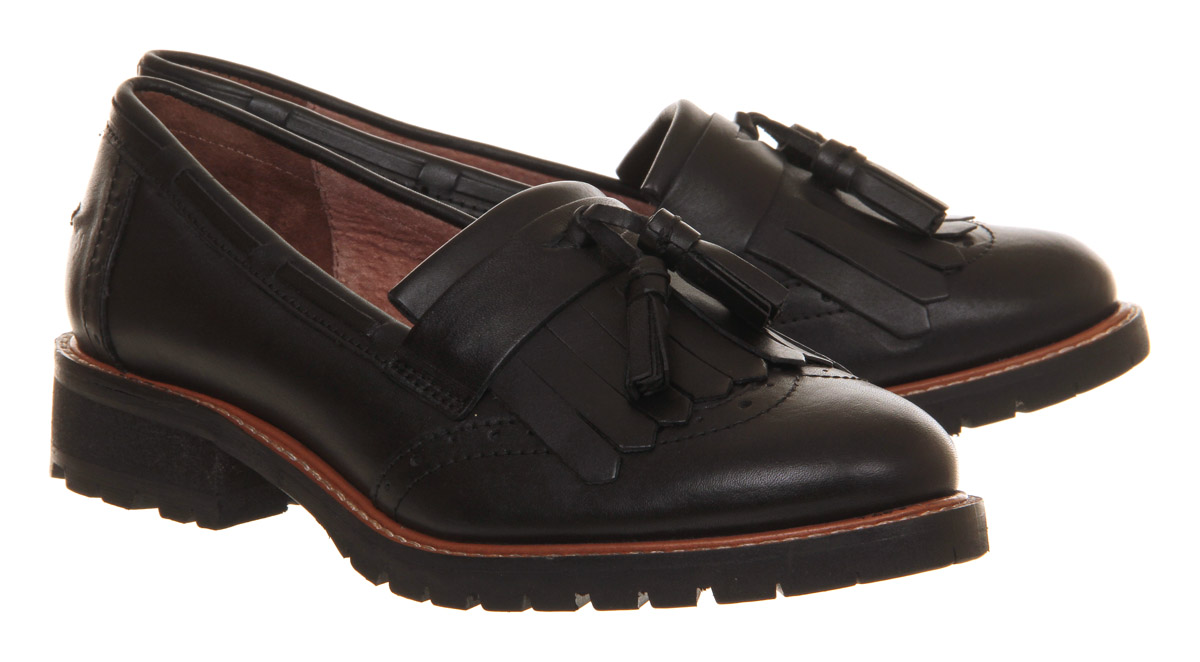 OFFICEViva Tassle Cleated loafersBlack Leather