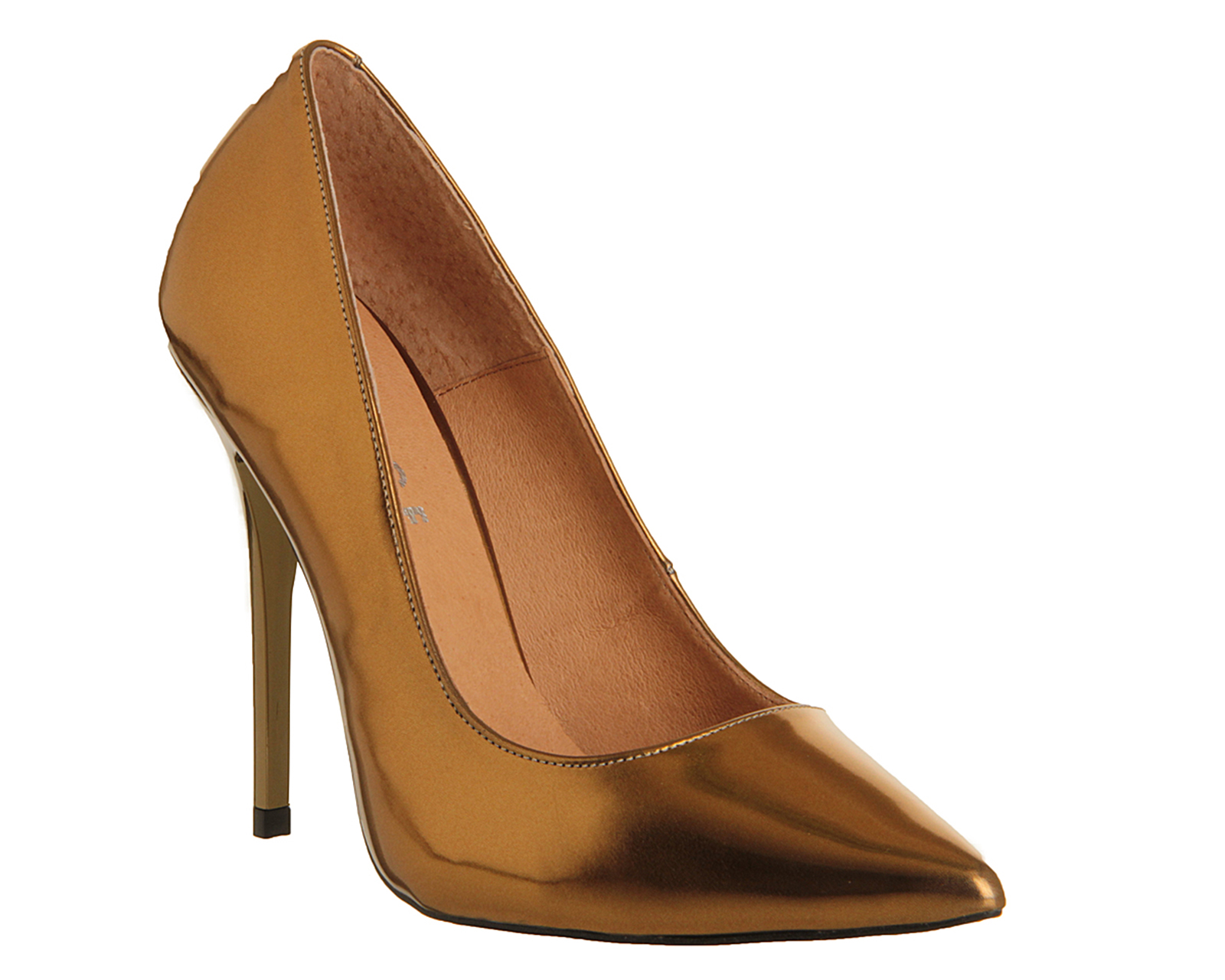 Office On Tops Bronze Leather - High Heels