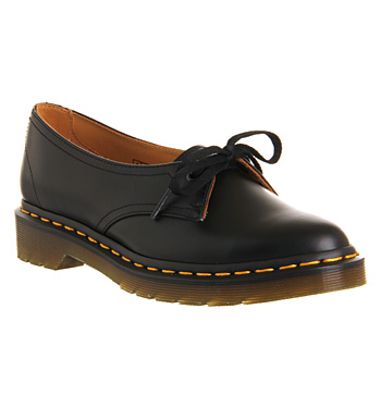 Dr. Martens Core Siano Shoes Black Polished Leather - Flat Shoes 