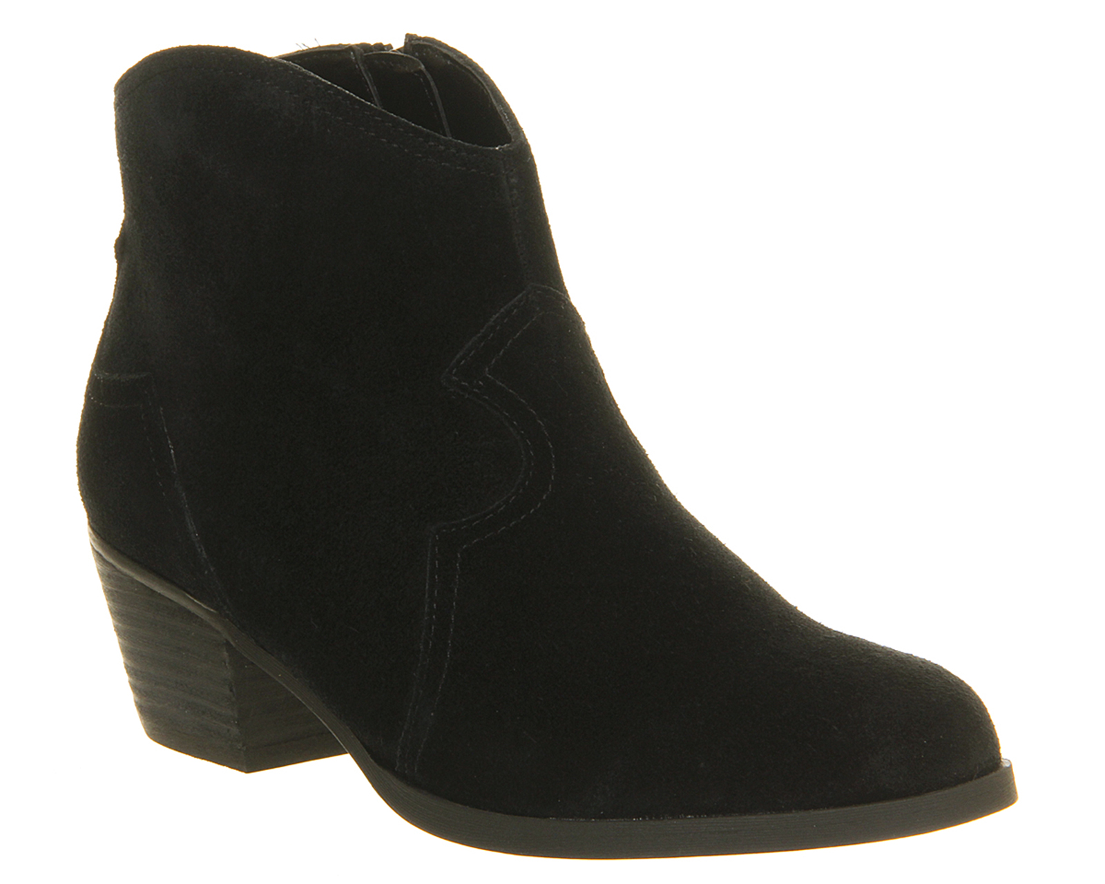 OFFICECourtney Suede Western bootsBlack Suede